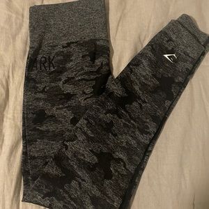 Gymshark Black Camo Seamless Pants